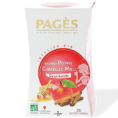 Infusion bio saveur Pomme Canelle Miel Pags