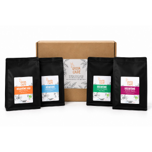 Pack découverte 4 cafés Décaféinés x 250g