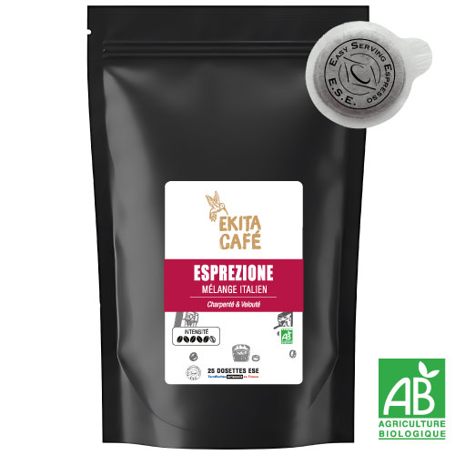 25 dosettes ESE expresso ESPREZIONE bio