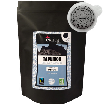25 dosettes ESE expresso TAQUINCO bio équitable