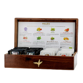 Coffret en bois ths et infusion bio Pags x 80 sachets