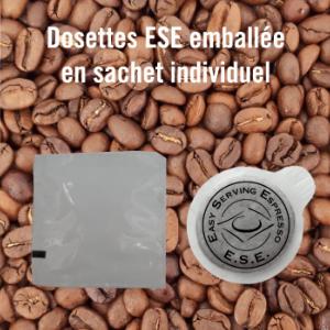 100 dosettes ESE expresso DÉCAFÉINÉ bio équitable