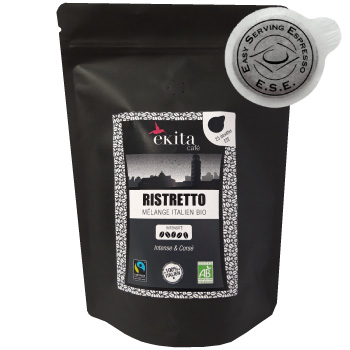 25 dosettes ESE expresso RISTRETTO bio quitable