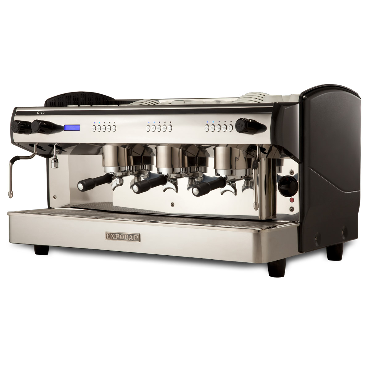 Machine à café profesionnelle 3 groupes, automatique (avec display) - noir  - Diamond - Machines à Café Professionnelles - référence AROMA/3EB -  Stock-Direct CHR