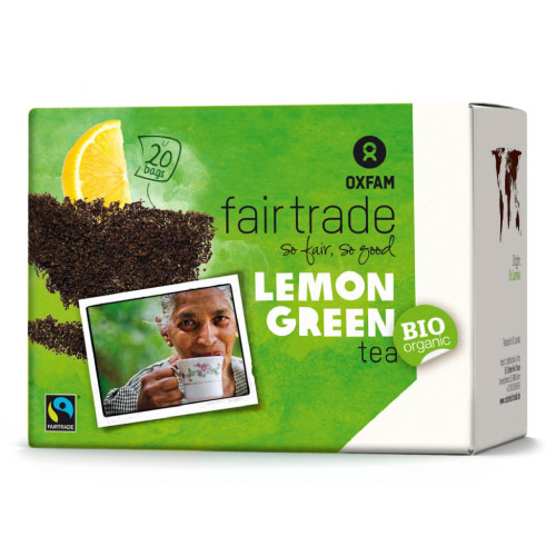 Thé vert bio Citron Oxfam x 20 sachets