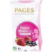 Infusion bio Verveine Fraise Myrtille Pags x 20 sachets