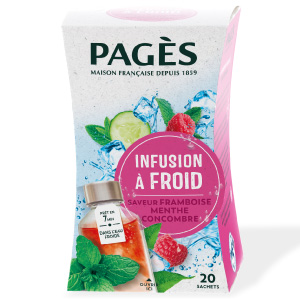 Infusion � froid Framboise, Menthe, Concombre Pag�s
