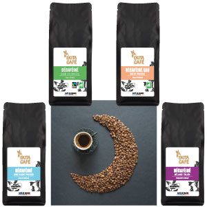 Pack d�couverte 4 caf�s D�caf�in�s x 250g